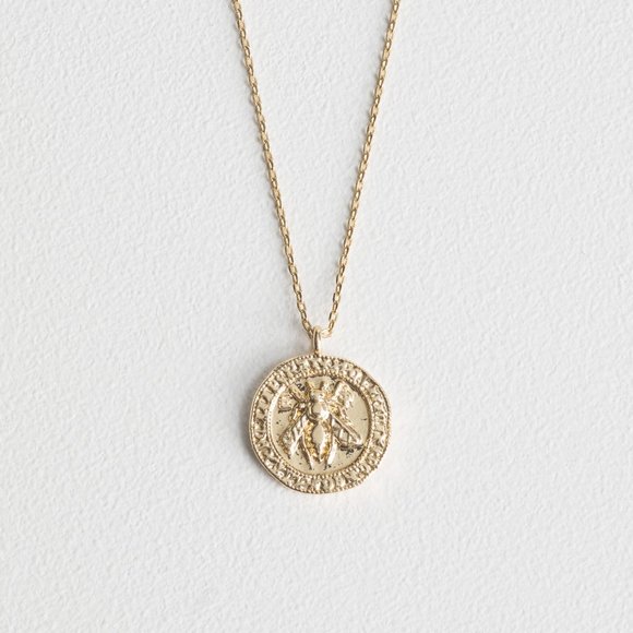 & Other Stories Coin Pendant Necklace - Picture 1 of 3
